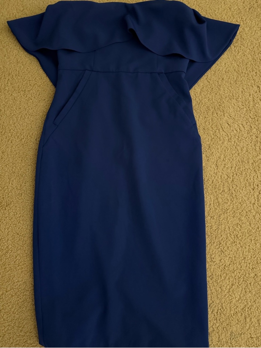 Chelsea28 Strapless Blue Dress